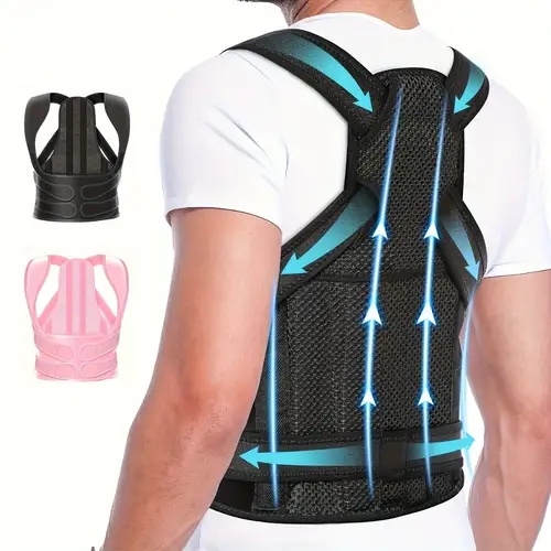 back brace posture change for women and men adjustable back support upper and lower walking sedentary work study exercise