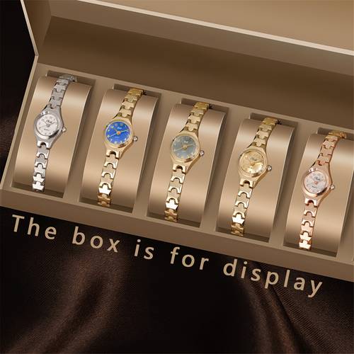 1pc new student fashion elegant light luxury minimalist and exquisite round dial alloy watch daily decoration and cutting as a perfect valentines day gift for her