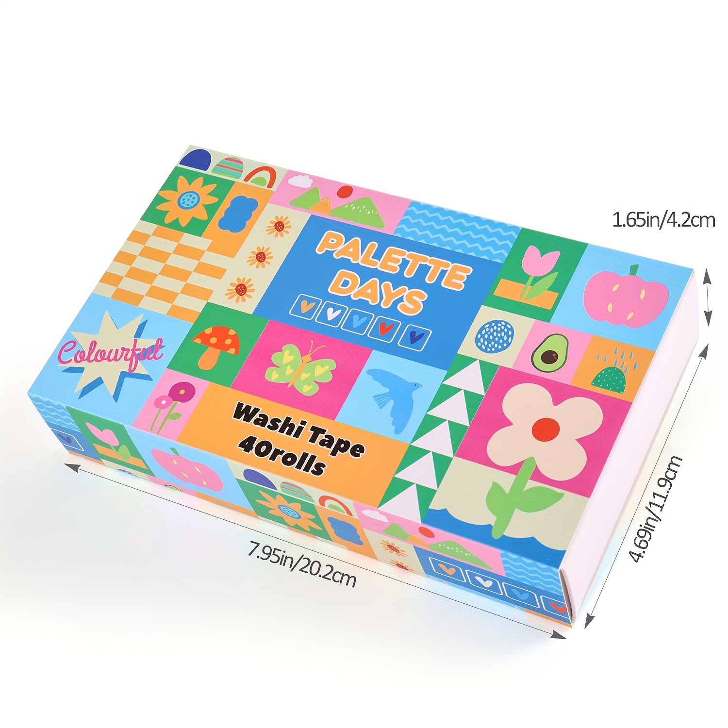 40 Rolls Washi Tape Set, Cute Decorative Tapes for Crafting