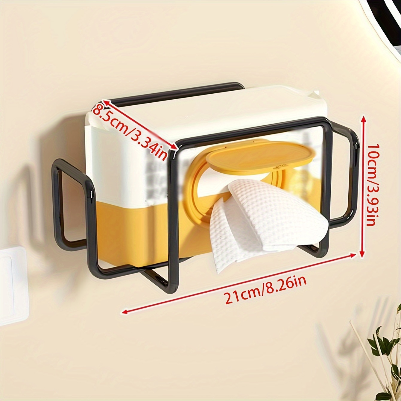E-shop Feuchttuchhalter, Installation ohne Bohren im Paste-Type-Design, kann an der Wand zum Aufhängen des Feuchttuchspender und der