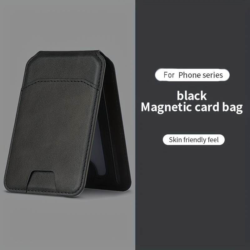 TEMU Men's Id Card Holder, Portable Magnetic Closure Card Case, Compatible With Iphone 16/15/14/13 Series. The Magnetic Closure Can Hold Up To 3