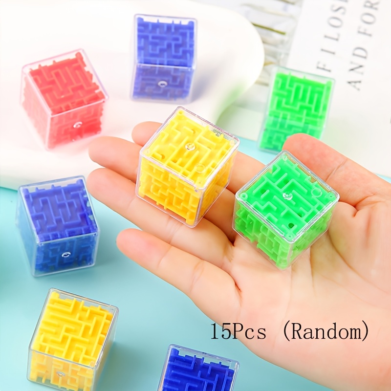 Image of 15pcs Cute Mini Square Maze Toy, Educational And Competitive Toy. Classroom Prizes Birthday Event Party Christmas Halloween Day Gifts, Toys, Stress Relief Toys Summer Outdoor Toys Pocket Toys (random)