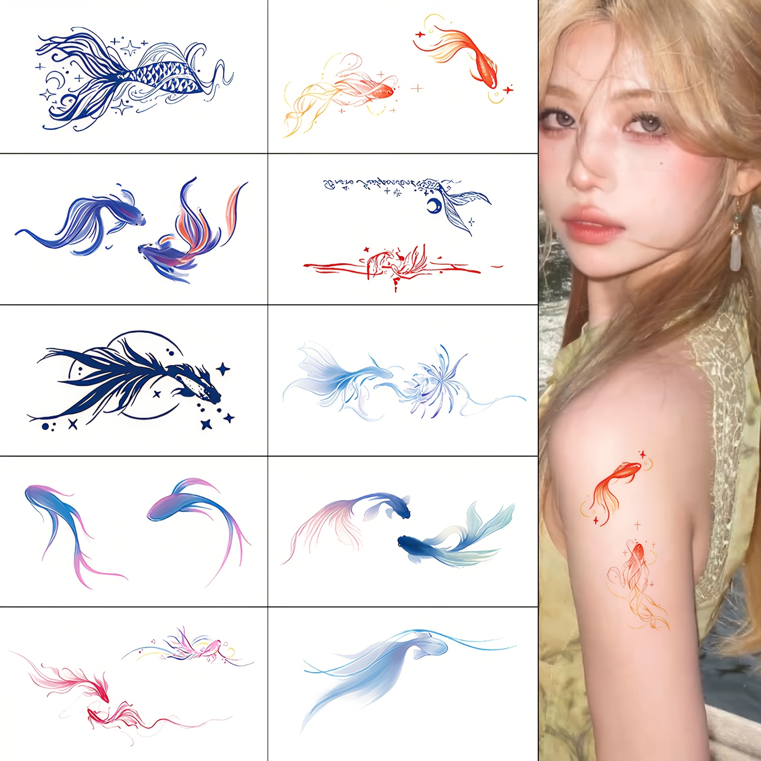 quallen tattoo - Temu Deutschland, image size:1500x1500