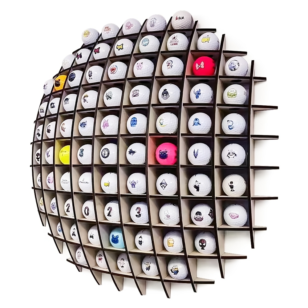 TEMU Présentoir de balles de golf de boule, support de balles de golf pouvant contenir jusqu'à 78 balles, cadeau pour passionnés de golf