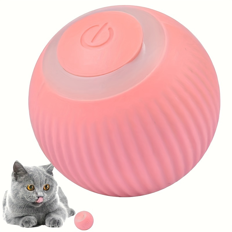 

1pc Cat Toy Automatic Rolling Ball Self-entertainment And Teasing Cat Stick Cat Ball Cat Electric Toy