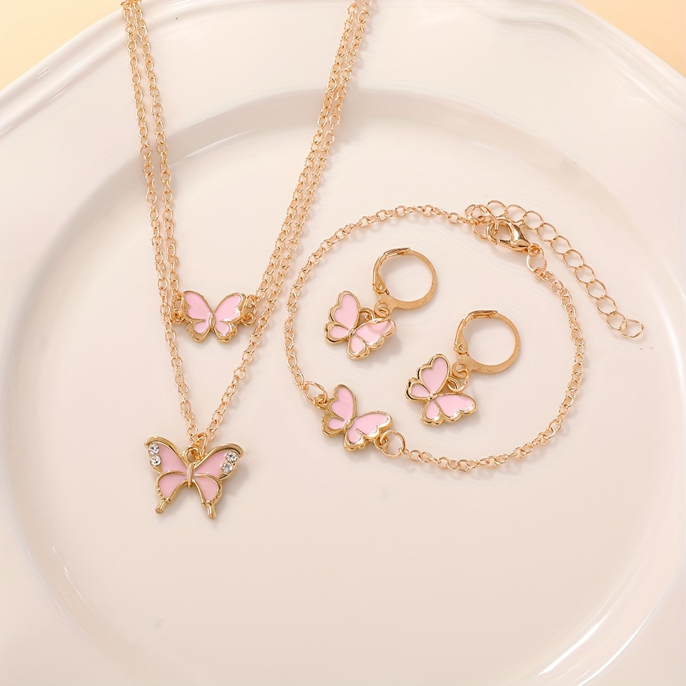 4pcs Bohemian Double layered Butterfly Set for Women