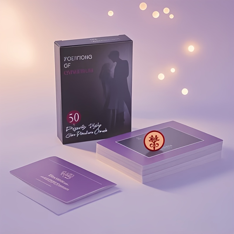 50 romantic couple interaction   cards - fun date  , couples activities for valentine s, halloween, christmas - with elegant couple illustrations -   anniversary, birthday, relationship building - ideal gift for him/her - (50pcs), anniversary gifts,   design,   print, best for christmas 0