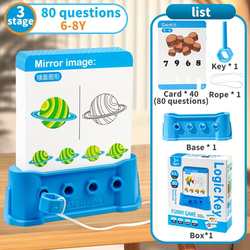 Logical Key Toy Learning Game for Boys and Girls, 3 Styles Available