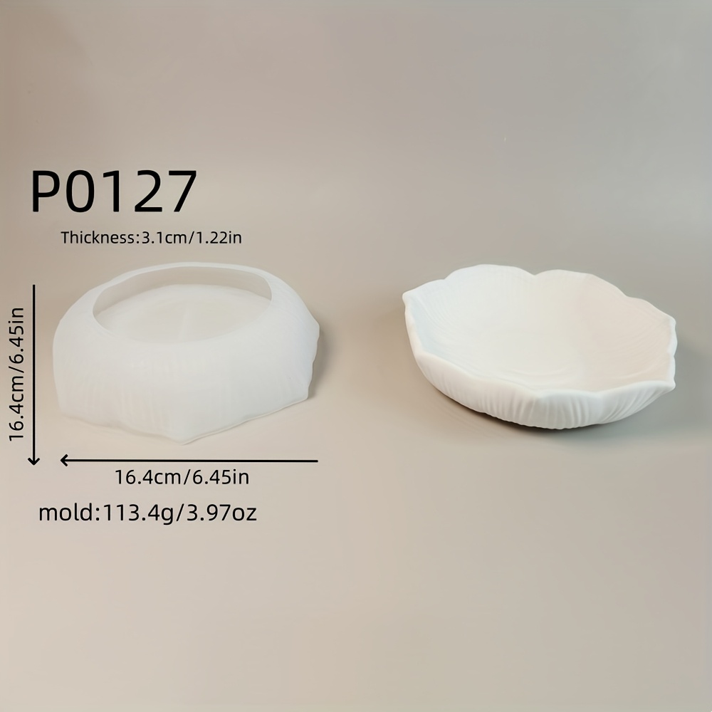 Image of Resin Silicone Mold For Flower Trays, Three-dimensional Decorations, Candle Silicone Molds, Plaster Decoration Silicone Molds, Silicone Molds For Home Decor, Epoxy Resin Molds P0127 113.4g