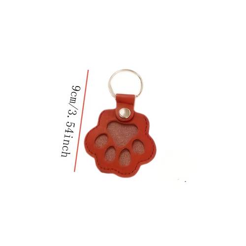 6pcs pet hair commemorative cat paw keychain multi color pet pendant commemorative gift portable keychain for storing pet hair pet peripheral additions random color