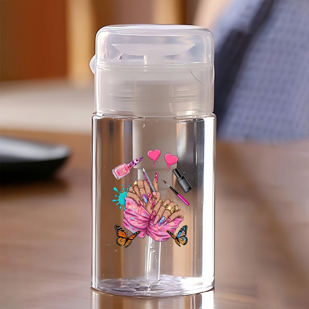 TEMU 1pc Travel-friendly Nail Care Accessory: Travel Refillable Bottles, Travel Pump Bottles, Nail Polish Remover Bottles, Small Pump Bottles, Lotion
