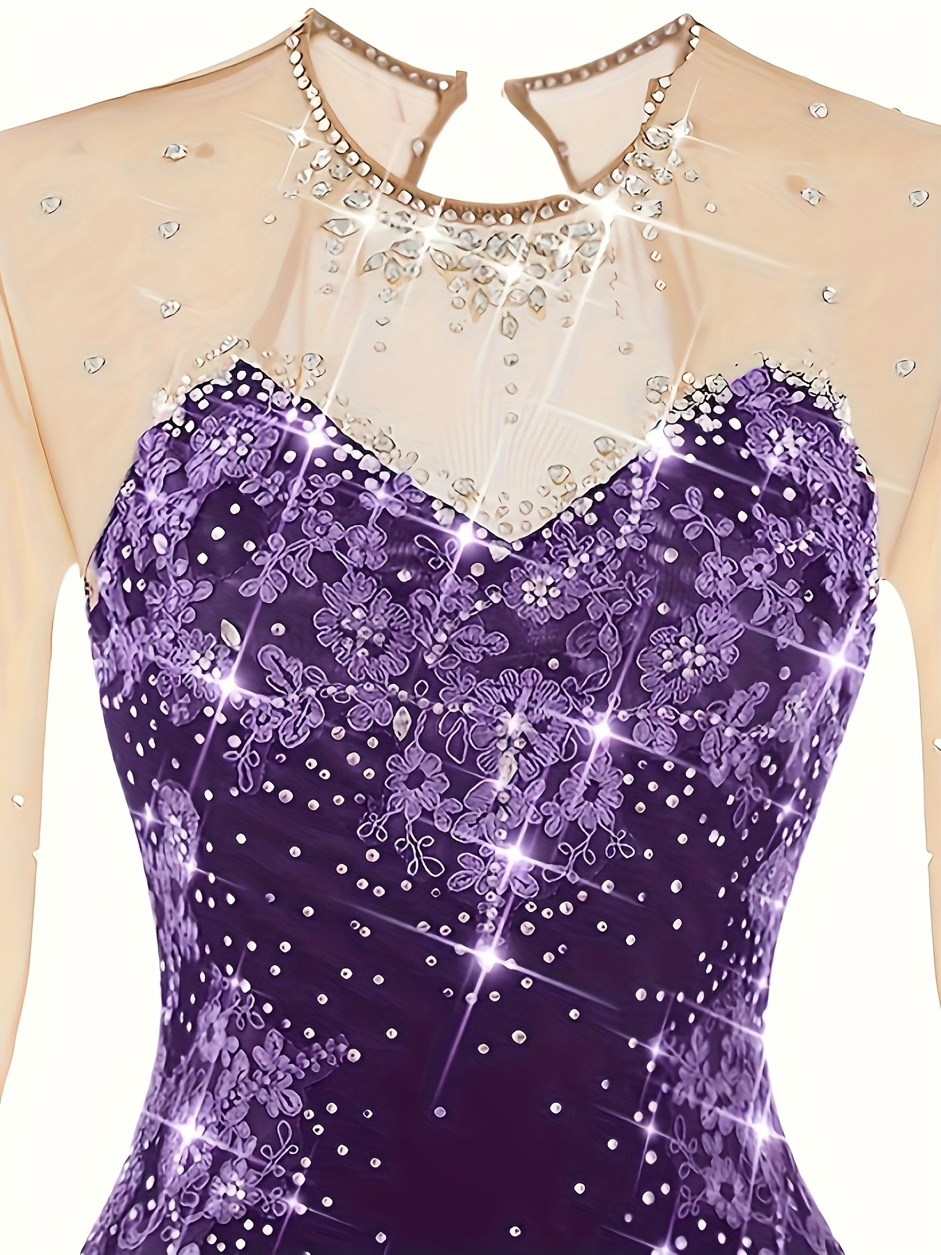 fitted lace wedding dress Amazon.com: Purple Lace Dress For Woman main image 1