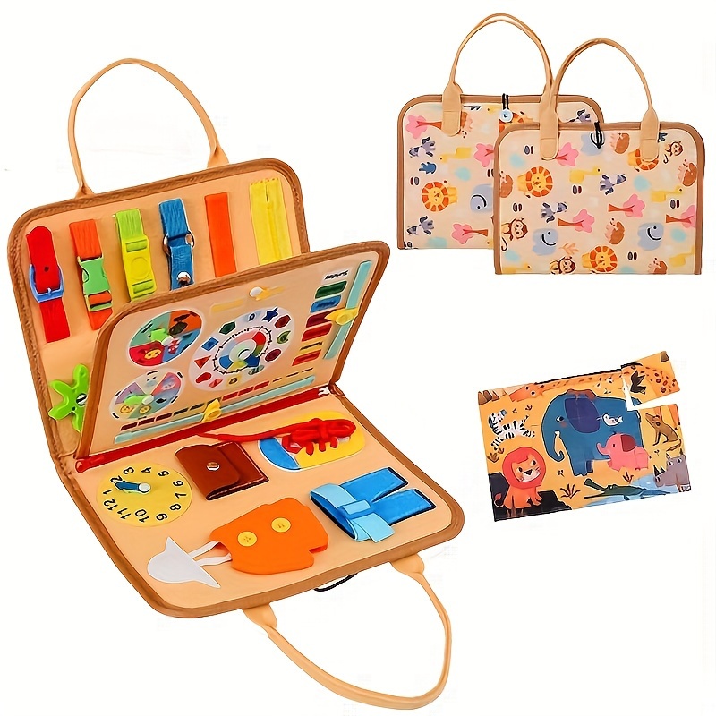 

Montessori Learning Board: Engaging Sensory Toy For Ages 3+ - Boosts Fine Motor Development, Perfect For Early Education, Made With High-quality Polyester