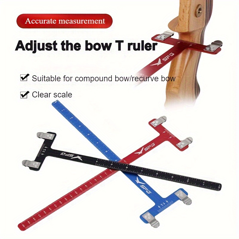 

Precision Archery Bow Tuning - Aluminum Alloy, Red, Compound & Recurve String Measuring Tool For Hunting And Fishing