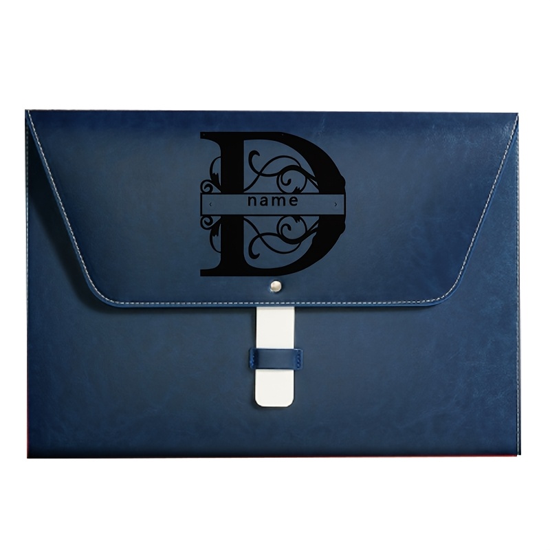 Customizable Faux Leather File Bag with Logo Printing