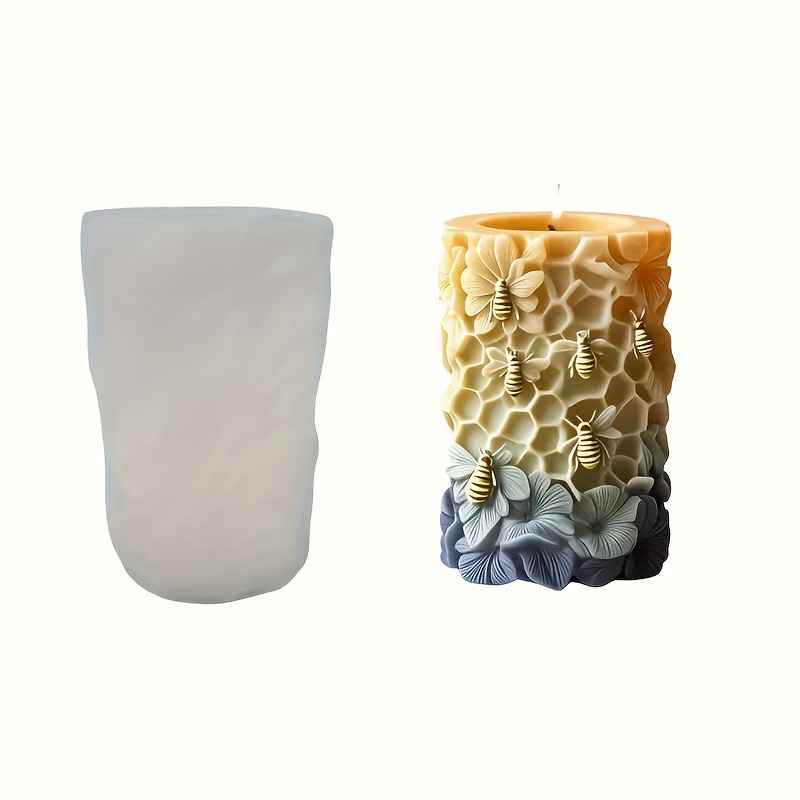 E-shop Honigglas Silikonform für Duftkerzen/Diffuser Steine/ Harz Gießformen - Rustikale für Zuhause - 1 Stück
