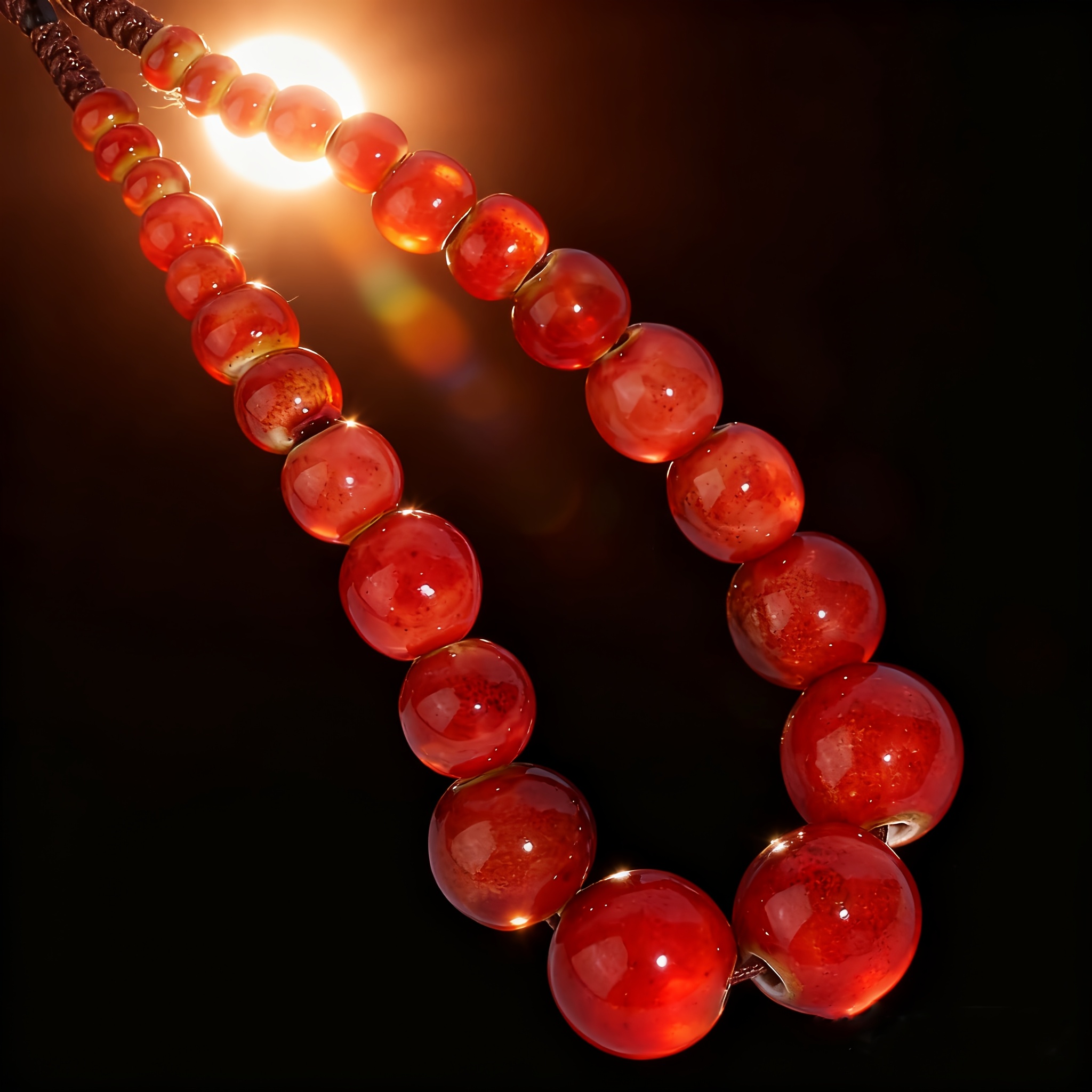 Handmade Bohemian Ceramic Bead Layered Necklace