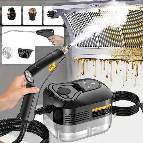 household high pressure steam cleaner steam cleaner handheld high temperature carpet cleaner handle gear switch adjustment lcd display 1200ml water tank capacity suitable for kitchen sofas easter gifts