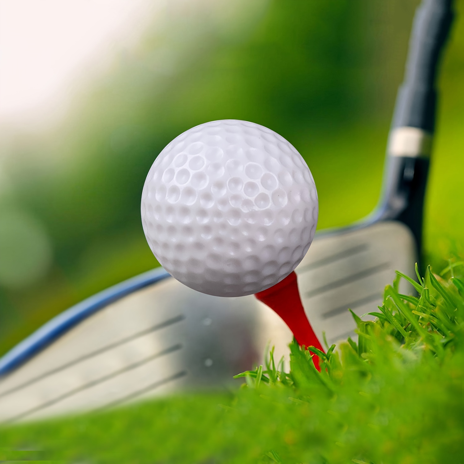 

20pcs Outdoor Sports Plastic Golf Hollow Balls, Indoor Practice Training Golf Balls