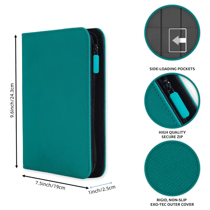 premium exo tec zip binder 4 pocket trading card album - Temu premium exo tec zip binder 4 pocket trading card album - Temu