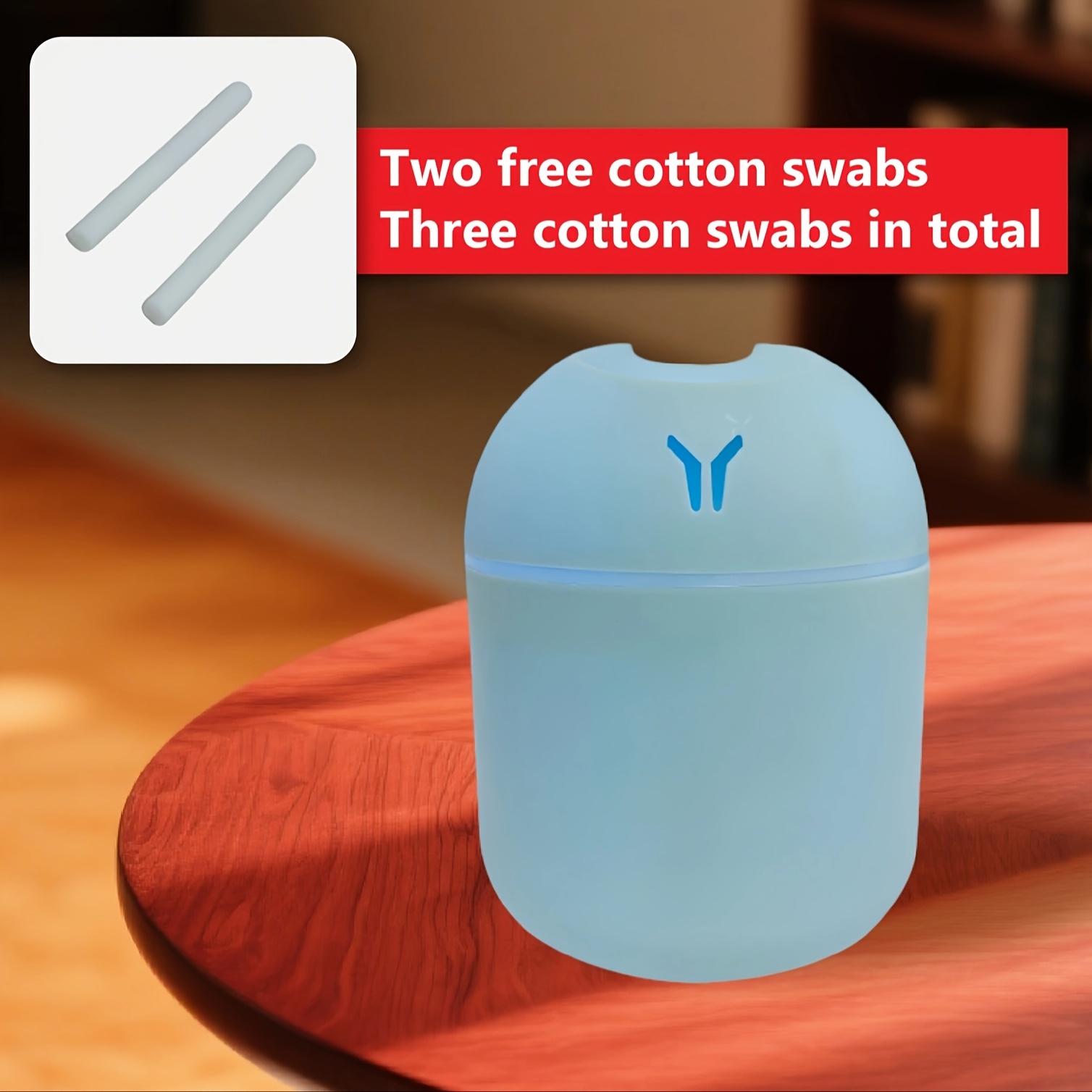 TEMU Usb Humidifier Portable Ambient Light Mute Aromatherapy Home Bedroom Office Desktop Car Air Spray New Humidifier