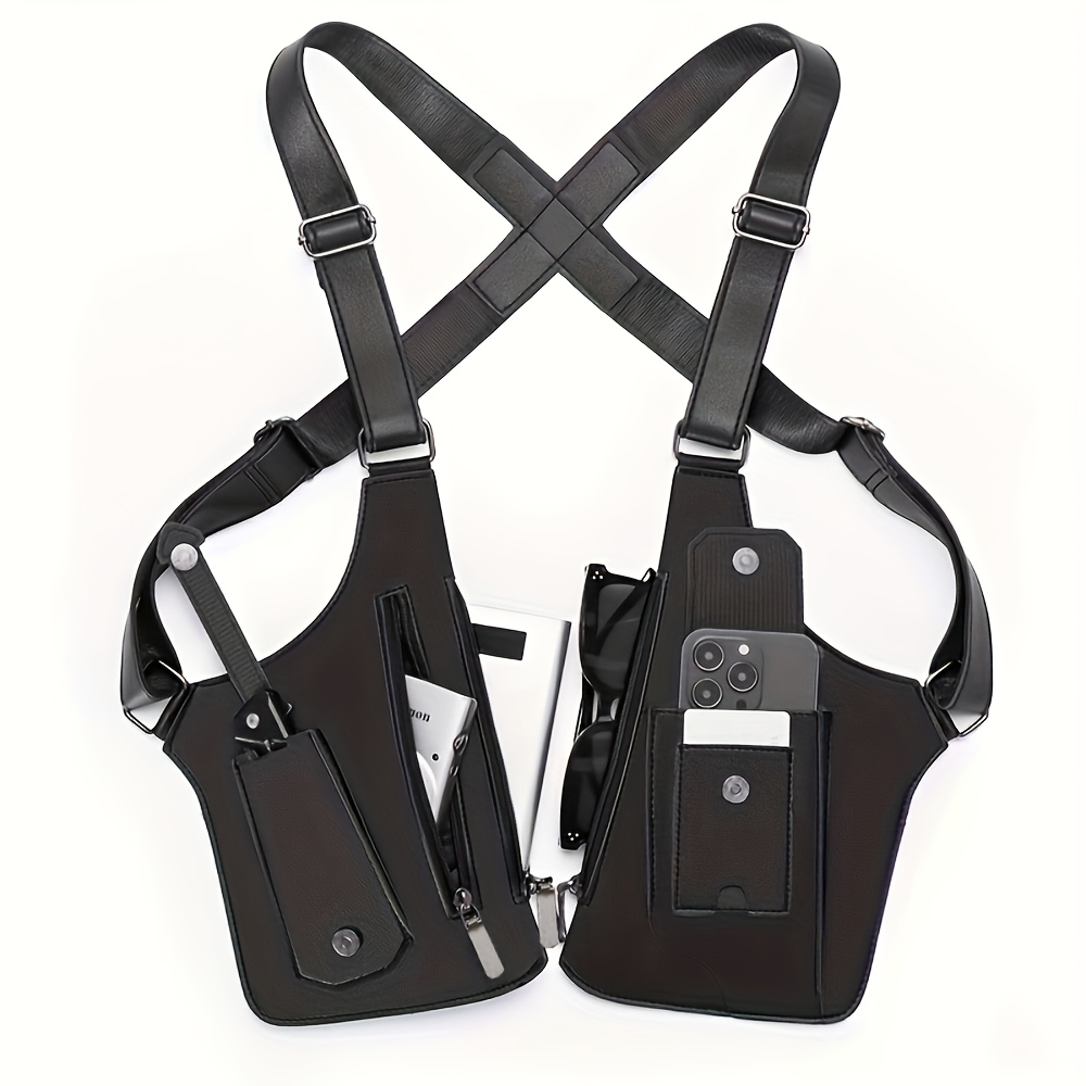 Image of Men's Retro Belt-style Crossbody Bag - Multi-functional Outdoor Backpack For Hiking And Trekking - Phone Bag For Cycling And Hiking - Ideal Gift For Boyfriend Or Father On Special Occasions