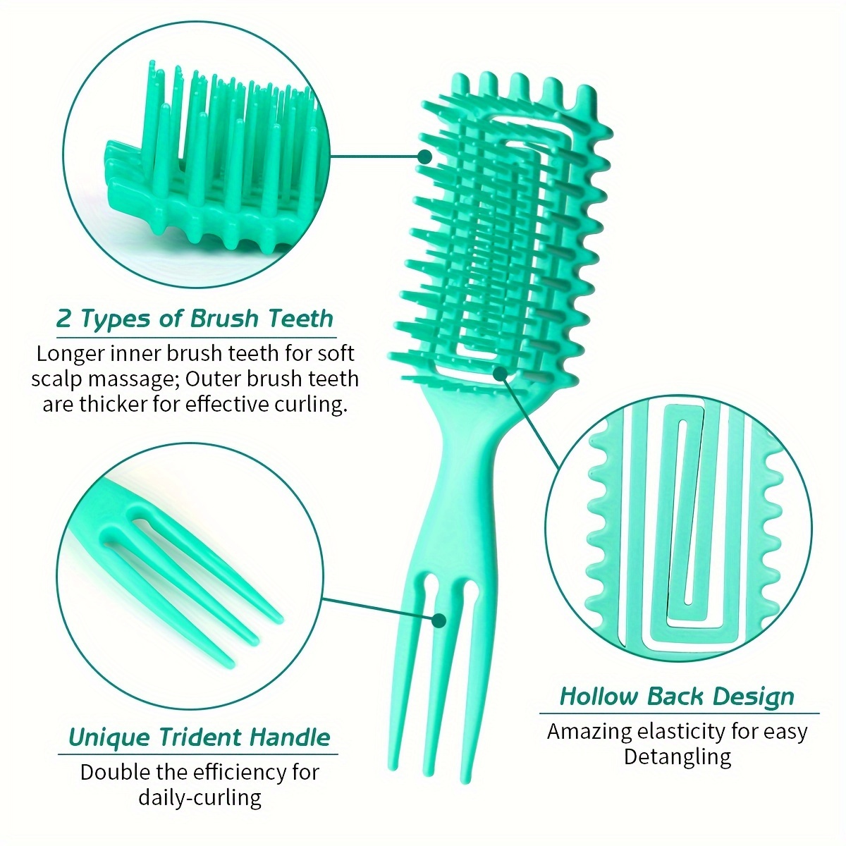 vented curly hair styling and defining brushes