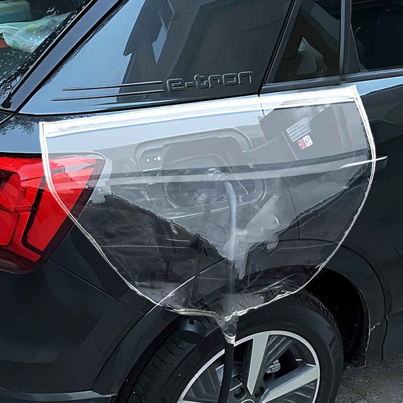 Housse Magnétique Transparente Pour Prise De Charge Voiture électrique - Étanche Pluie Neige Poussière - Universelle
