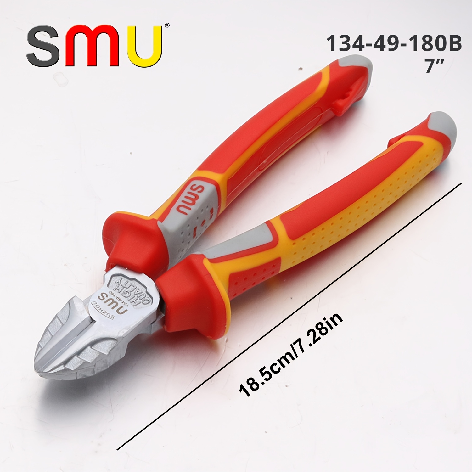 E-shop SMU Industrietaugliche exzentrische Drahtschneider, Spitzzange, Seitenschneider, Seitenschneide-Abnutzzange mit großem Kopf, 6 Zoll, 7 Zoll, 8