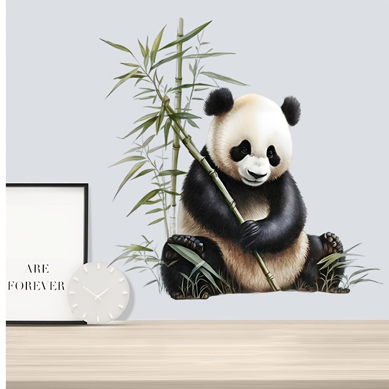 multi-style selbstklebende bambus panda wandaufkleber | wiederverwendbare  und entfernbare deko fr wohnzimmer und schlafzimmer, kunststoffmaterial,  semi-matt endaussehen - haushalt & kche - Temu