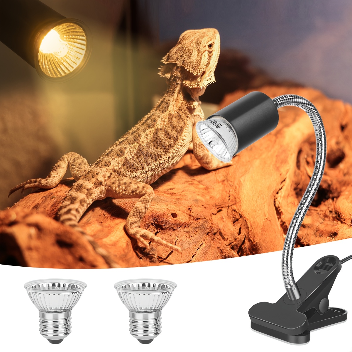 Turtle Tank Heater Reptile Ceramic Heat Lamp Guard, Ceramic