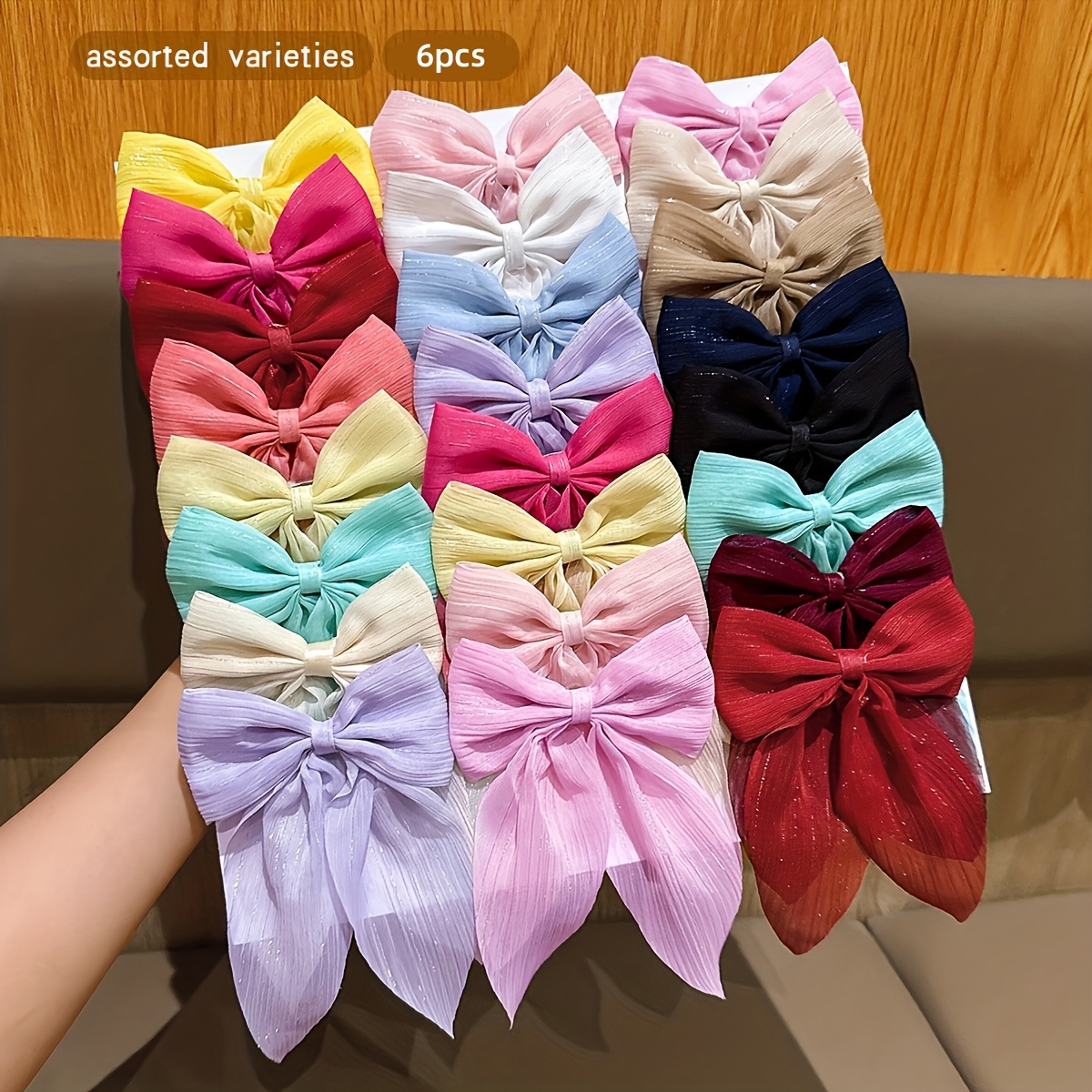 TEMU 6 Clips para el cabello versátiles y fáciles de usar en colores casuales, con aleatorio, ideales para a diario