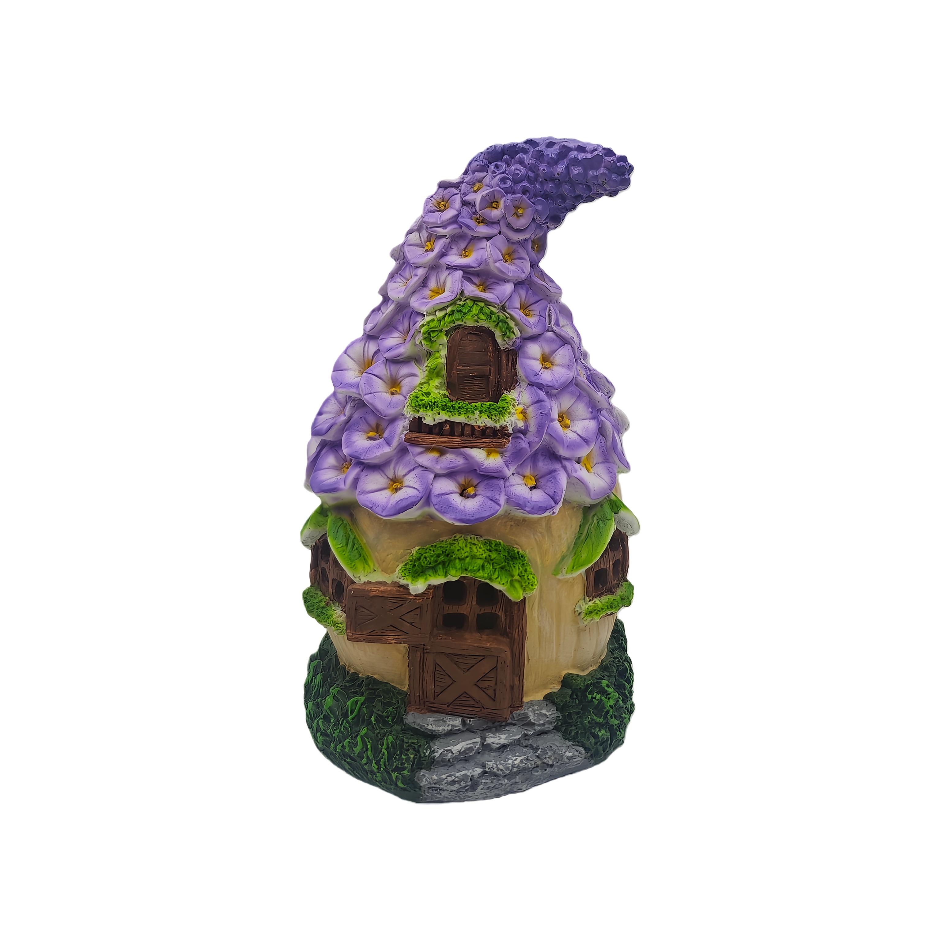 1pc Of Solar Hydrangea House Decorative Light, Yard Decoration Light, Light, Resin Statue Light, Suitable For Porch, Garden, Courtyard, A Wonderful Gift