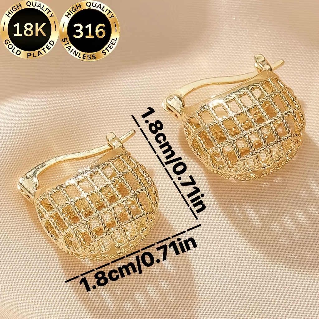 Women's 18K Golden Plated Teardrop Earrings