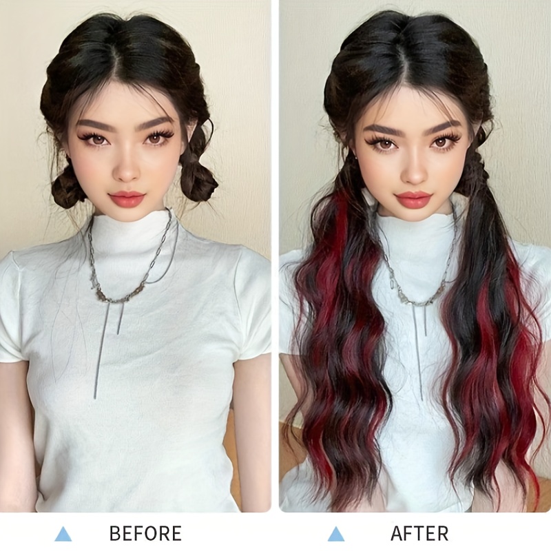   womens self winding synthetic hair ponytail extensions with curly wave volume elegant updo bun with flower bud clip multi color options for   hair no tools needed stylish hair upgrade   application details 3