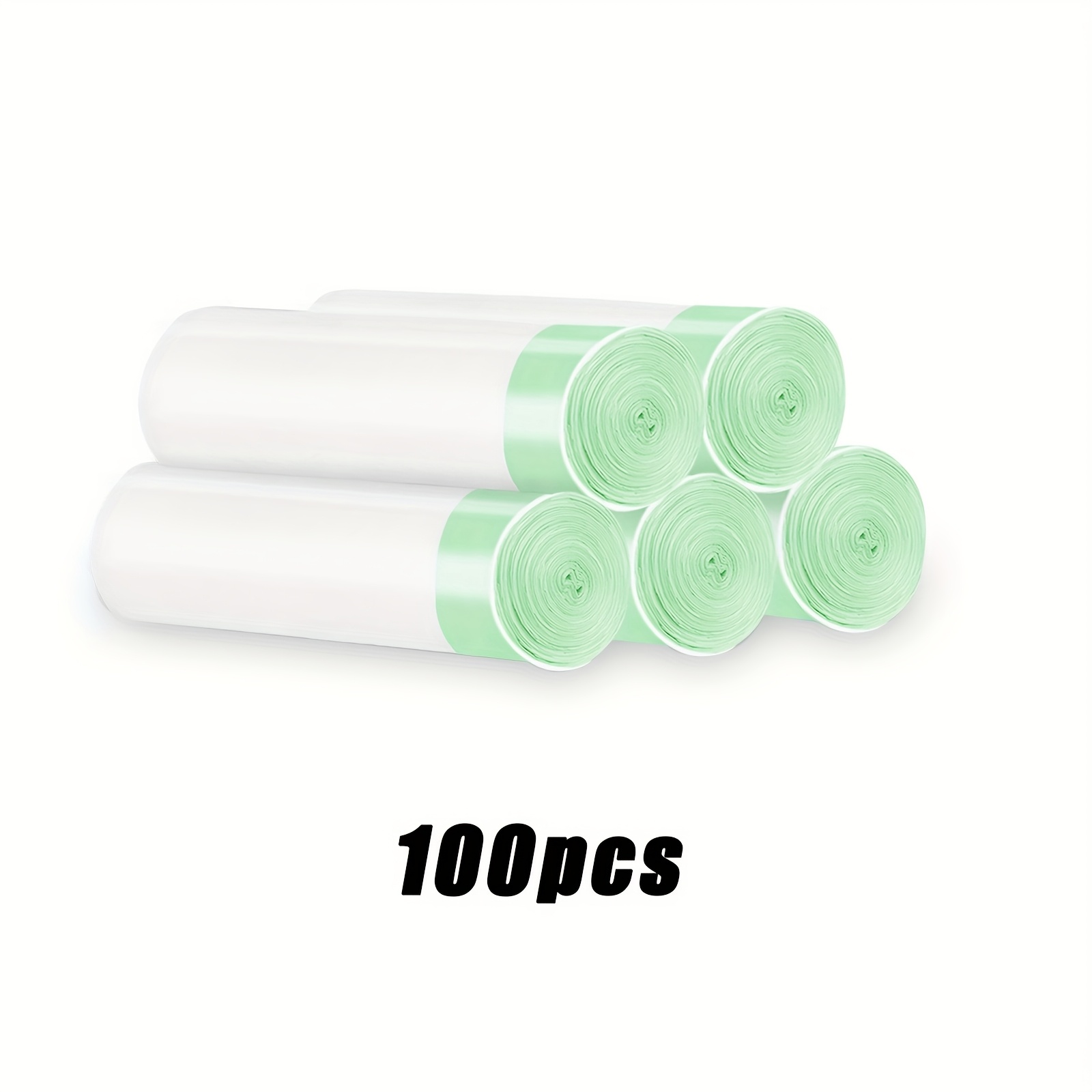 TEMU 100/200 Disposable Toilet Bags With Drawstring, 17x9 Inches - Plastic, Scent-free, Multipurpose For Outdoor Travel, Bathroom, Bedroom, Pet