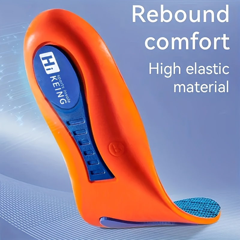 1pair Shock-Absorption Sweat-Absorbing Insoles For Men, Breathable Arch Support Insoles For King's Day