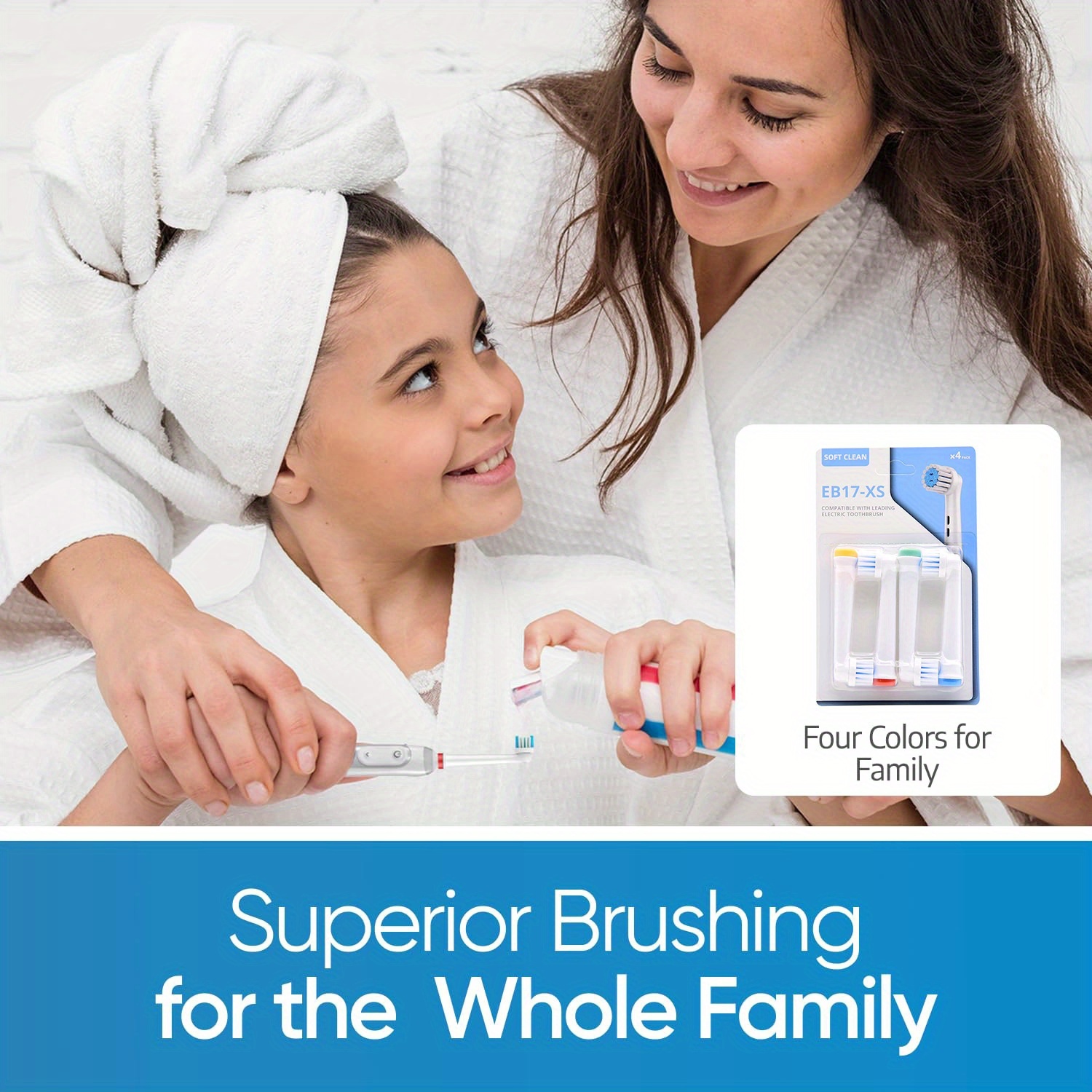 TEMU 16pcs Replacement Toothbrush, Heads Compatible With Oral-, Electric Toothbrushes - Soft Bristles For , Dental , Hygienic Design, Care