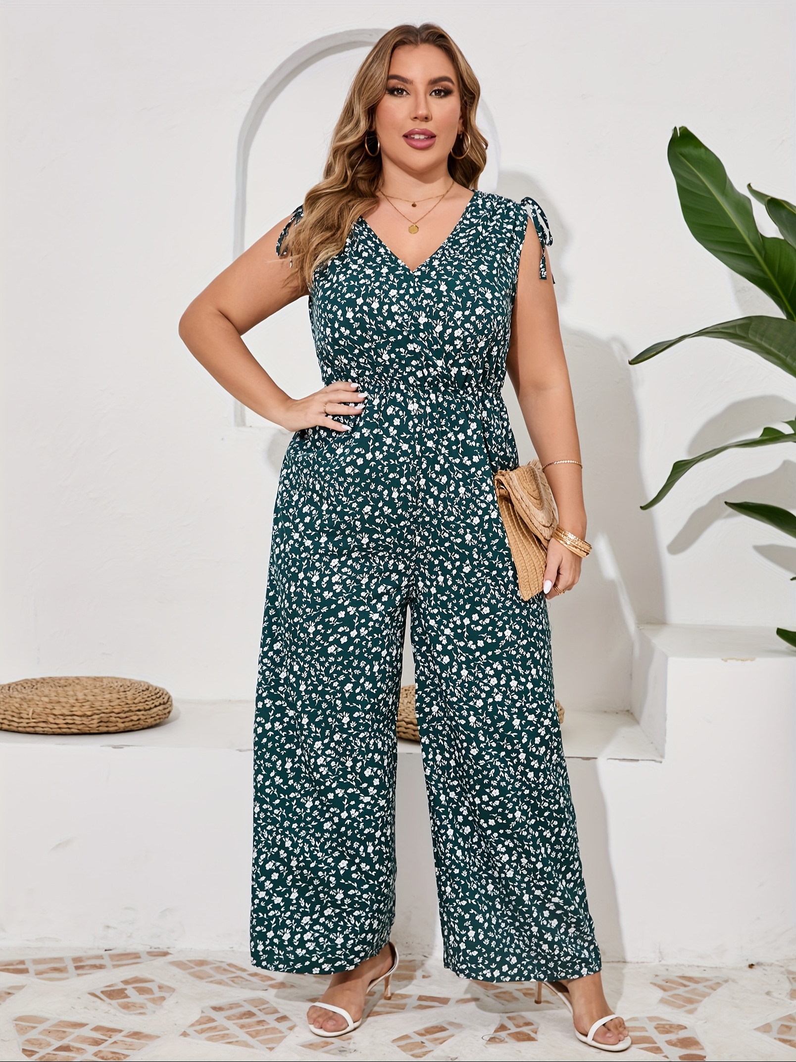 Woman Jumpsuit For Big Tummy Plus Size Loose Jumpsuits For Women