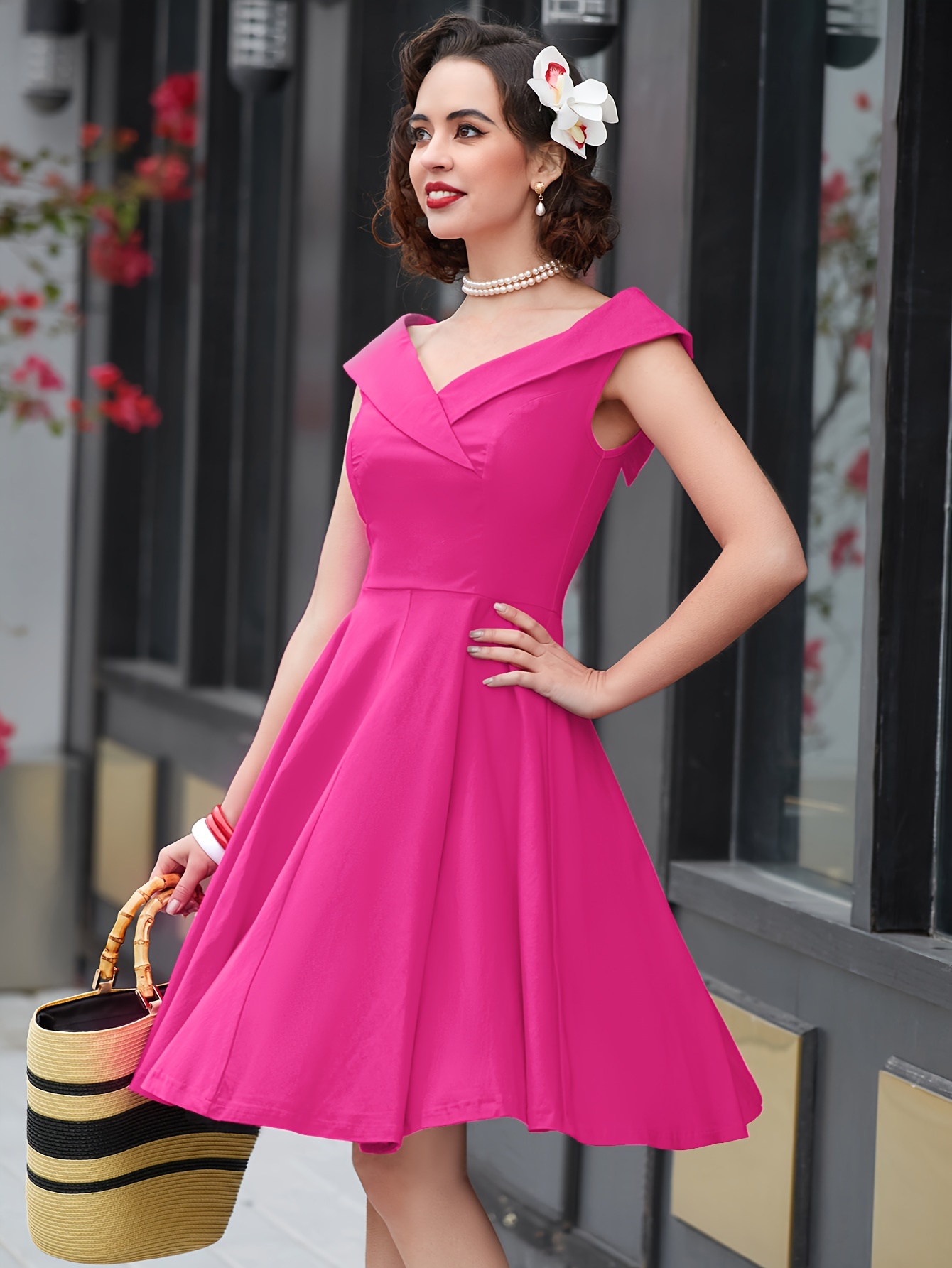 スーツ・フォーマル・ドレス 80s Vintage French Made Back Chain Dress French Retro Maxi Dresses for Women Elegant Style Slim