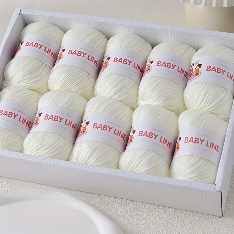 E-shop Kaschmir-Mischgarn, 500g 10 Stränge Luxus-Bundle – ultraweich & warm, 6-fach Fingering-Gewicht zum Stricken Häkeln, passend für Nadelstärke US