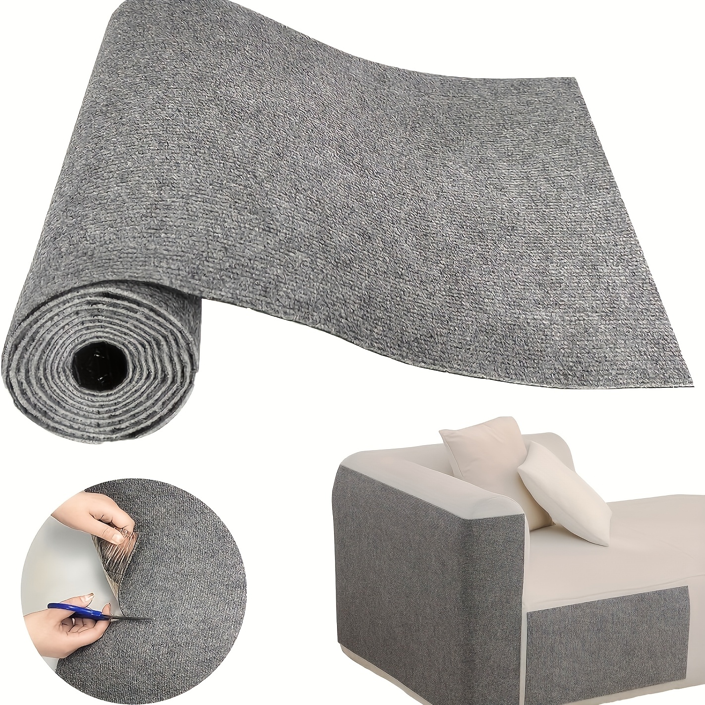 TEMU Self-adhesive Mat For Cat Scratching Pads - Multi-colors And Sizes , Cuttable, Suitable For Protecting Cat Furniture | Anti-scratch, For Cat