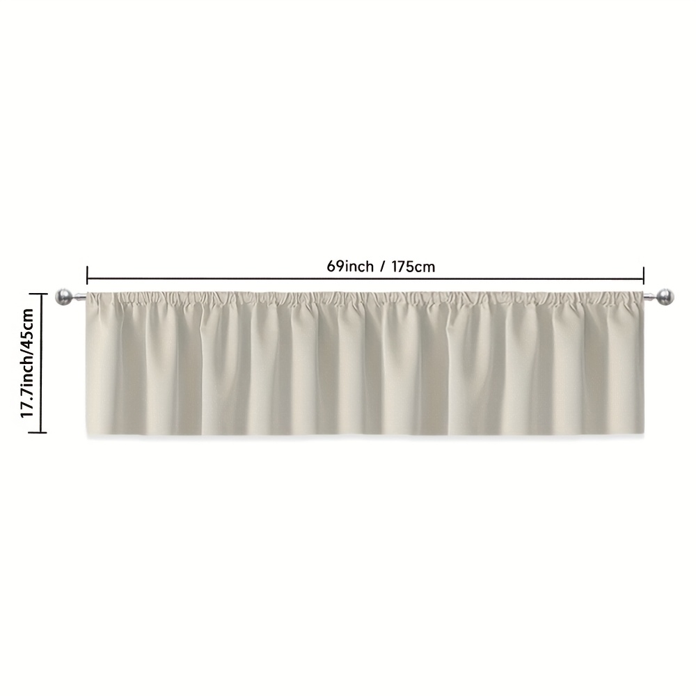 TEMU 1pc, Non-real Embroidery Dot Ivory Pattern Modern Drapery, Machine Washable Fabric, Suitable For Window Decoration For Living Room, Bedroom And