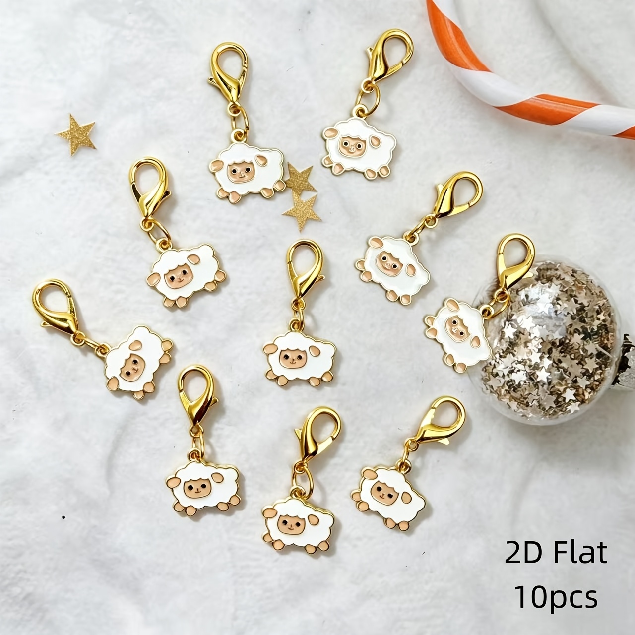 TEMU 10pcs Keychain Soft Cute Cartoon Animal Bag Pendant. Suitable For: , , Zodiac