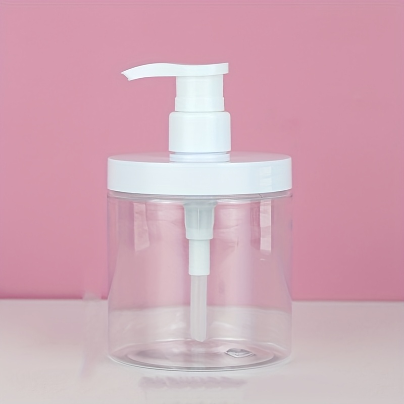 1pc 500-1000ml Wide Mouth Pressure Pump Bottle Hospital Bottle Large Cap Pump Head Shampoo Water Liquid Bottles