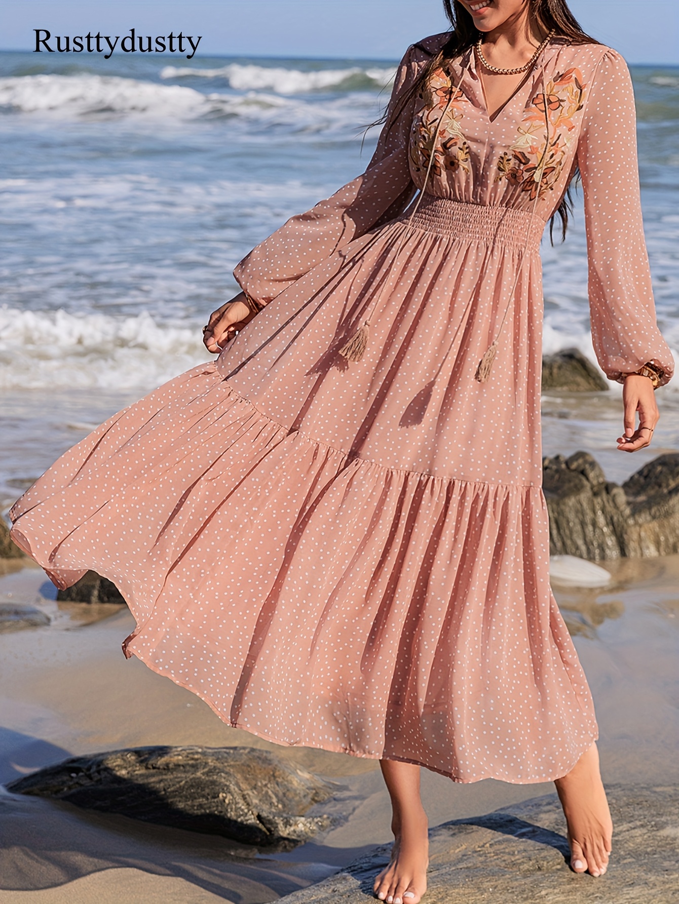 sachin and babi light blue dress Smitten Sweetheart Neckline Chiffon Midi Dress White main image 0