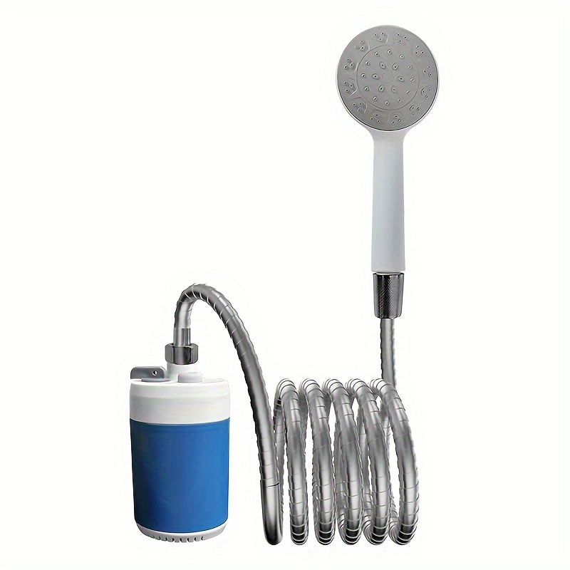 

Portable Usb Rechargeable Camping Shower - Waterproof Battery Pump For Home, Hiking, Beach & Pet Bathing
