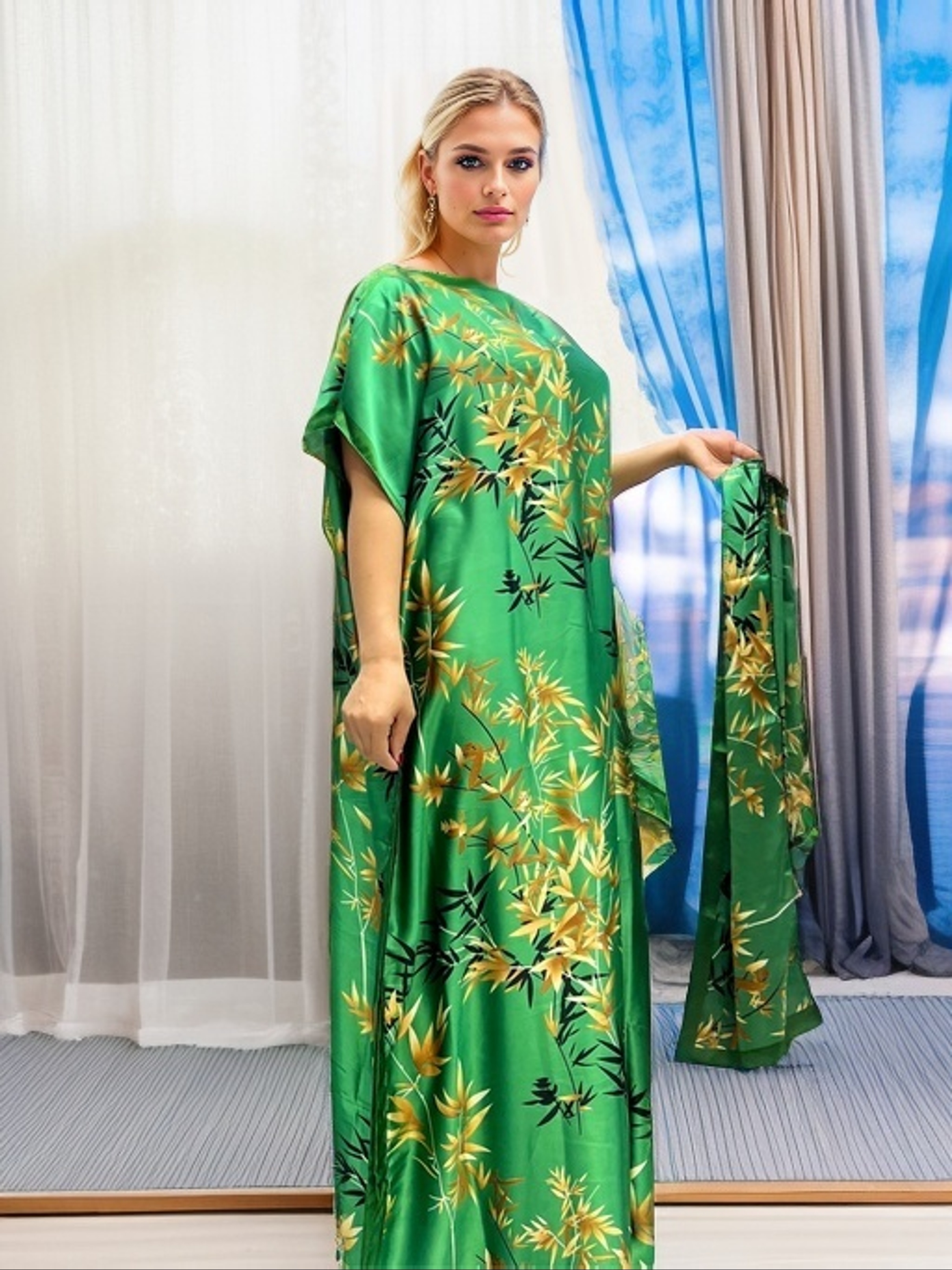 green batwing dress BABEYOND Batwing Sleeve Sequin Dress, Evening Gowns, Frosted Olive, 14