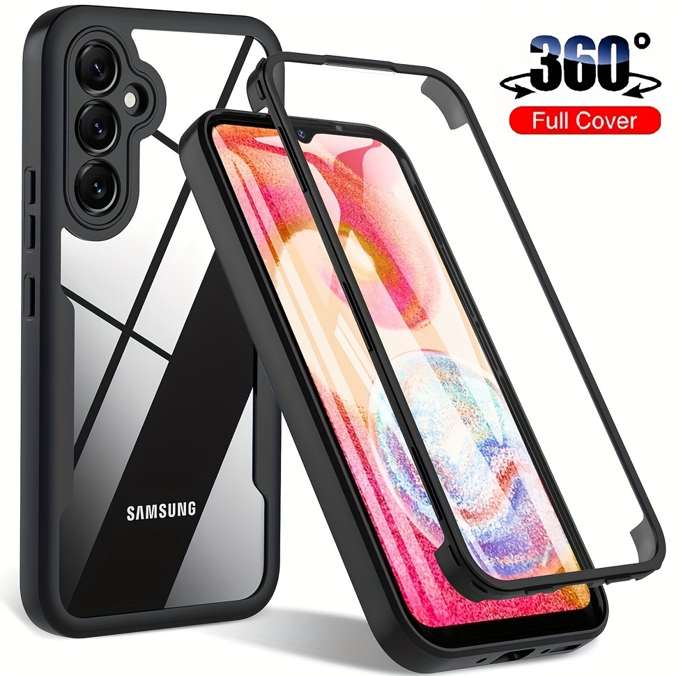 

Phone Case For Samsung Galaxy A15 A25 5g Global Version 360° Full Body Dual Layer Cover Shockproof Drop Resistant Double-sides Protection Built-in Screen Film