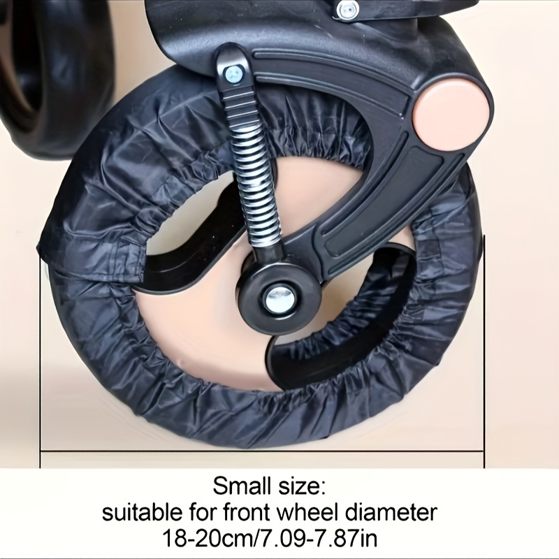 4pcs Youngsters Stroller Wheel Covers - Durable Polyester, Easy-Clean Dustproof & Scratch-Resistant for Indoor/Outdoor Use - Ideal Thanksgiving & Christmas Gift for Parents, Stroller Accessories, Outdoor Travel Gear, Protective Carriage Accessory, Scratchresistant Material